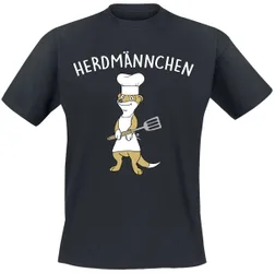 T-Shirt - Herdmännchen - S bis 4XL - für Männer - Größe S - schwarz - Männer - male