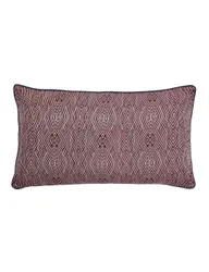 Katara/Umma Pure Cotton Geometric Cushion Burgundy