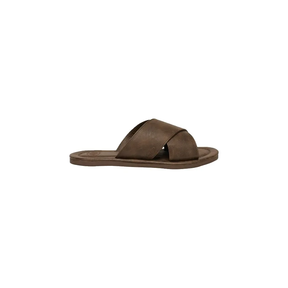 Ciabatte Vintage Cross Strap Dark Brown EU 42-43 - Superdry - FashionsVida