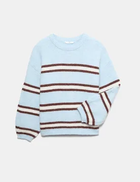 Slouchy Knit Jumper (6-16 Yrs) Blue Mix female - M&S - FashionsVida