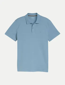 Basic Poloshirt Blau L - Tom Tailor Casual - FashionsVida