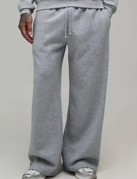 Herren Übergroße Essentials Weite Jogginghose Für Große Größen Grey Marl Größe 2XL - boohooMAN - FashionsVida