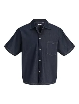 JJORGAUSTIN DENIM SHIRT SS LN male - L - FashionsVida