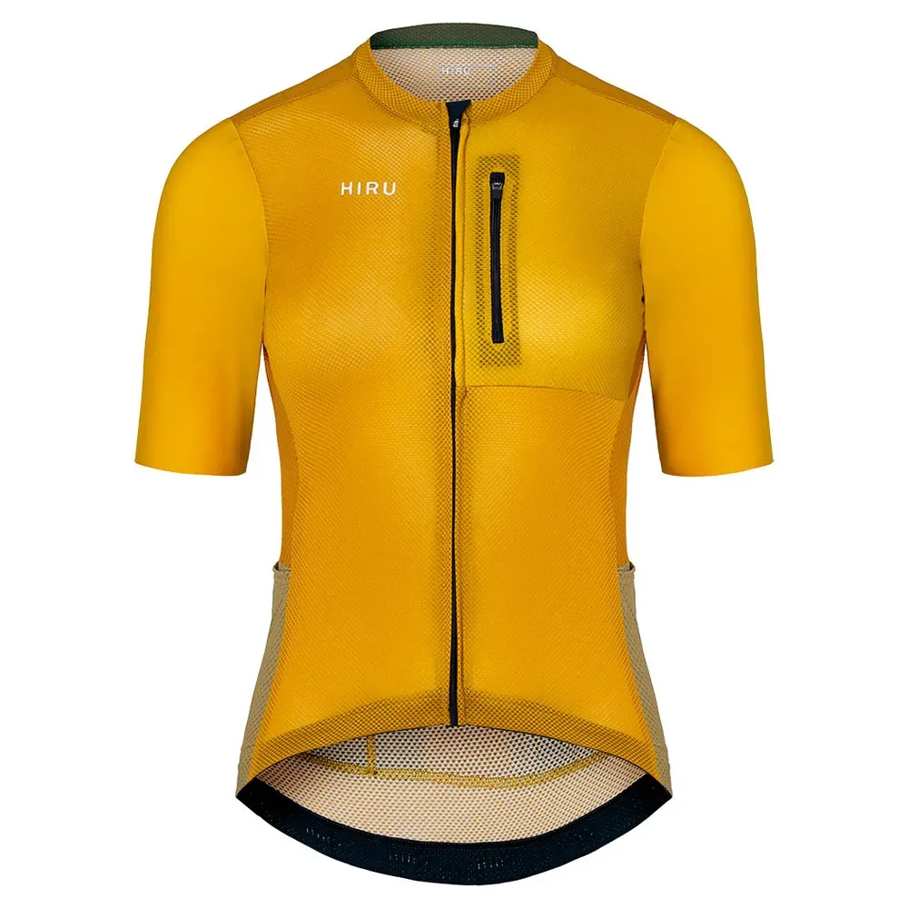 Maglia A Maniche Corte Advanced Cargo Mustard - Hiru - FashionsVida