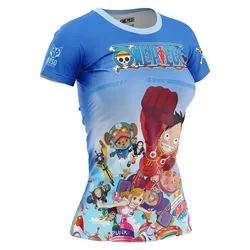 Maglietta A Maniche Corte One Piece Egghead Luffy Straw Hat Crew Blue M