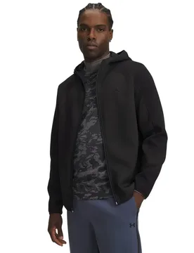 Sweat-shirt à Zip Unstoppable Fleece Textured Black / Black 2XL - Under armour - FashionsVida