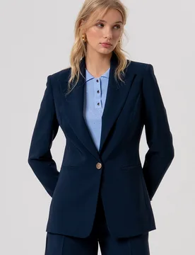 Giacca monopetto donna darkblue - Fracomina - FashionsVida