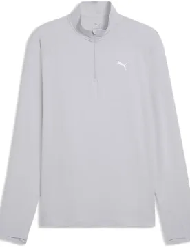 Velocity Cloudspun Half Zip Sweatshirt Vibrant Silver XS Men - Puma - FashionsVida