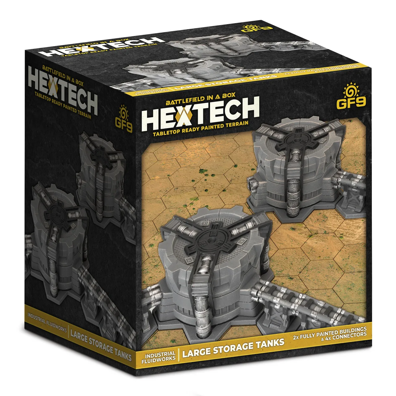 Battlefield in a Box Hextech: Industrial Fluidworks - Large Storage Tanks - Gale Force Nine - FashionsVida