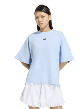 Stripes Studio T-shirt Damen T-Shirts - Blau - Größe XL (46-48) - Baumwoll-Jersey Blue XL (46-48) - Adidas - FashionsVida