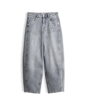 Jeans Balloon Fit MENI MOON gris claro 38/L28 - Opus - FashionsVida