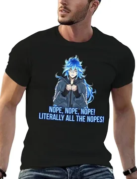 NOPE! (Idia Shroud) T-Shirt Casual Basic Short Sleeve T-Shirt - Aliexpress - FashionsVida