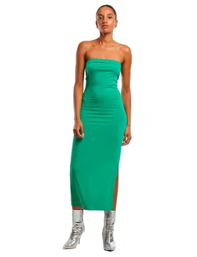 Robe Midi Sans Manches Tb7468 Frog Green XS - Urban classics - FashionsVida