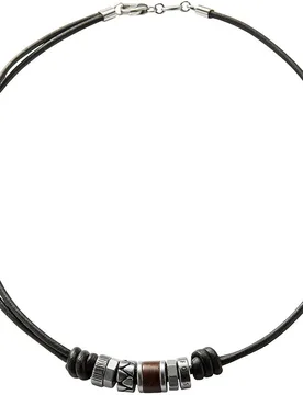 Cadena de hombre bronson con cuentas - Fossil - FashionsVida