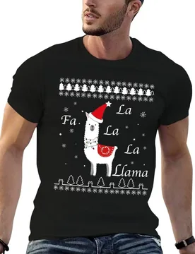 Fa La La Llama Sweater - Falalala Llama Sweater T-Shirt t shirt custom print t shirt man plain t shirts designer T-shirt - Aliexpress - FashionsVida