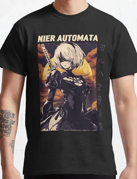 Nier Automata 2B Game of the Yorh No. 2 Type B Anime T shirt Sexy Waifu 2B manga graphic t shirts 100% cotton large size tops - Aliexpress - FashionsVida