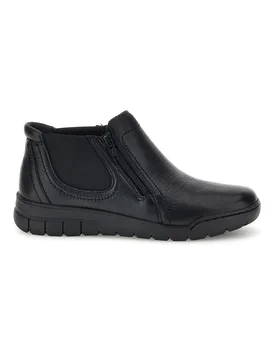 Stivaletti neri in pelle con zip laterale 11663 38 - Pittarello - FashionsVida