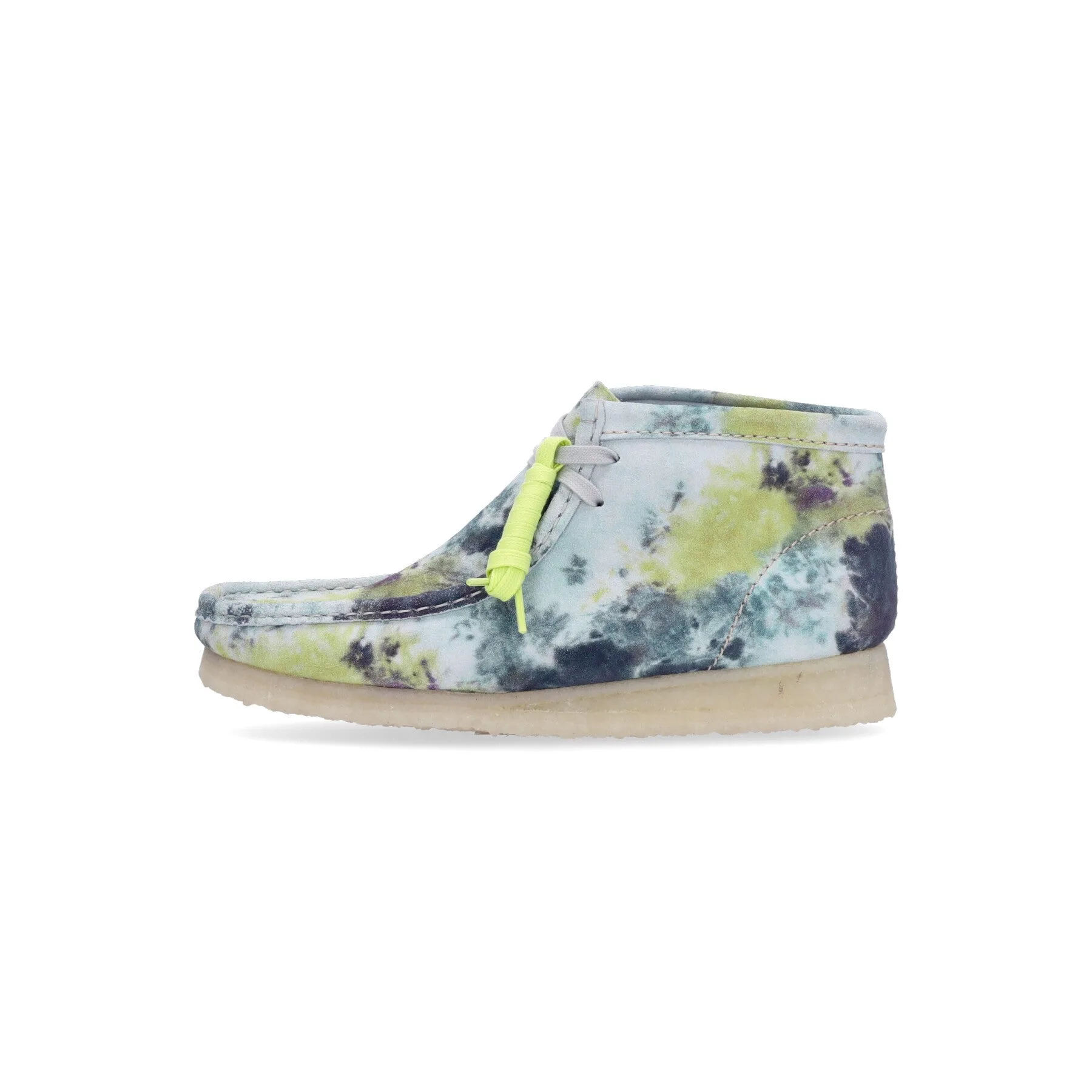 Scarpa Lifestyle Uomo Wallabee Boot Turquoise Tie Dye - Clarks - FashionsVida