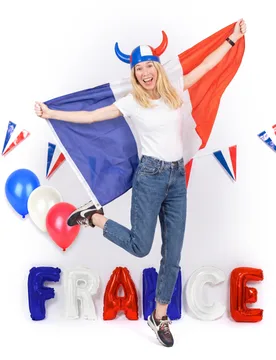 Frankreich Fan-Deko-Set für Räume - BCI - FashionsVida