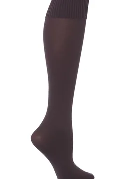 Pair Purple Cinzia Microfibre Knee Highs Ladies One Size - - Purple - Size: One Size - Trasparenze - FashionsVida