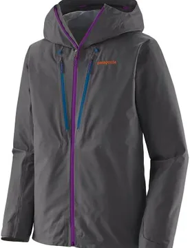 Veste d'alpinisme en GORE-TEX ePE - M's Triolet Jkt Forge Grey w/P6 Blue - Taille M - Gris - Patagonia - FashionsVida