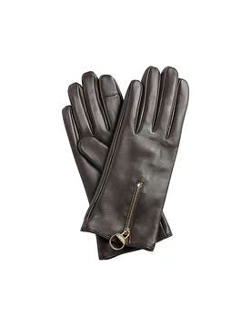 Guanti in pelle ARLENE marrone M - Barbour - FashionsVida
