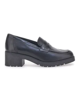 Mocassino in Pelle Nera 85035 36 - PITTARELLO GLAM - FashionsVida