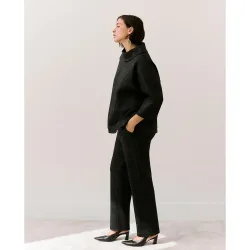 Pantalón de mujer de punto roma fantasía pata de gallo