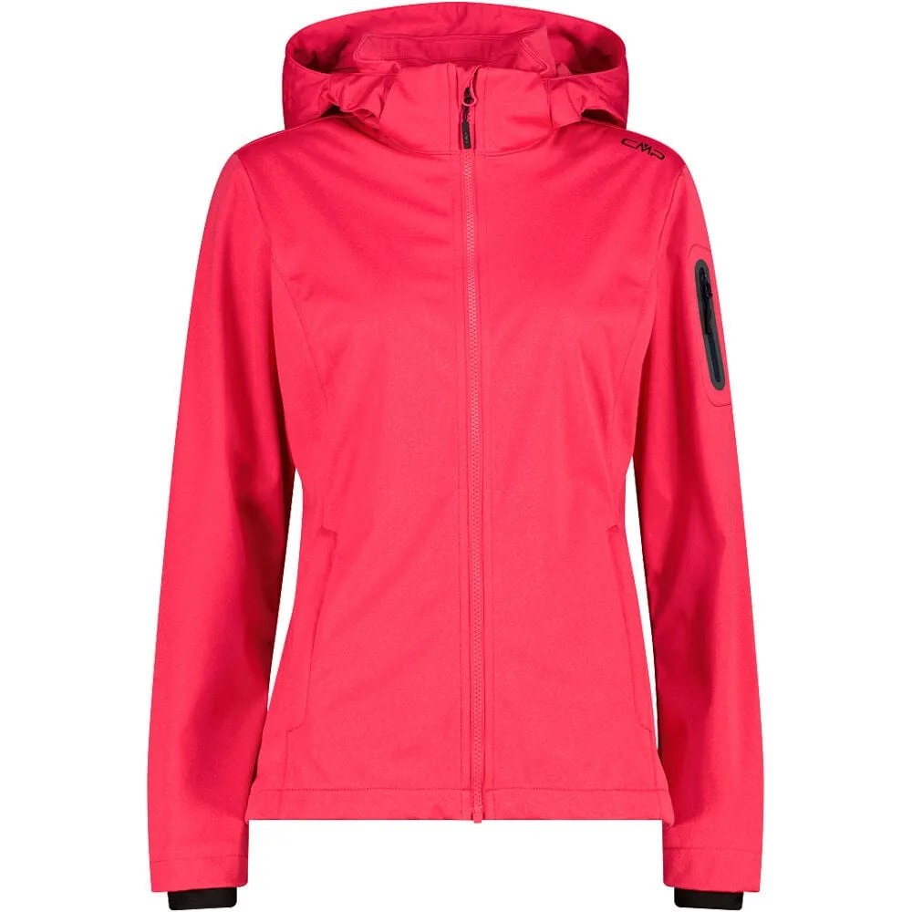 Woman jacket zip hood chaqueta softshell mujer Rosa (40) - CMP - FashionsVida