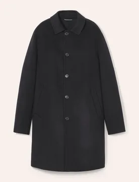 Doubleface Mantel, #normale Größen#untersetzte Größen, Farbe Schwarz, 60, hochwertige Wollmischung Handverarbeitung Herren - Walbusch - FashionsVida