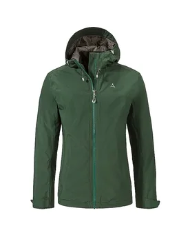 SCHÖFFEL Damen Wanderjacke Yew 2L ZipIn Hoodie dunkelgrün 34 W - Schöffel - FashionsVida