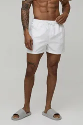 Herren Kurze BM Autograph Badeshorts White Größe Small