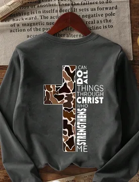 Camiseta de manga larga con cuello redondo y estampado divertido casual para niño preadolescente, top de otoño/invierno 8Y - Shein - FashionsVida