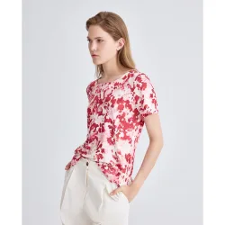 Camiseta de mujer estampada, manga corta