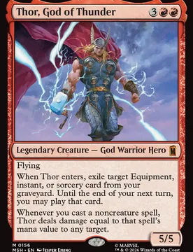 Thor, God of Thunder Marvel Super Heroes - Magic: The Gathering - FashionsVida