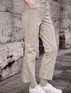 Street One Flared Leg Hose female Beige - Street One Studio - FashionsVida
