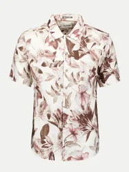 Kurzarmhemd mit Allover-Blumenprint Mehrfarbig L