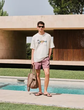 Bañador básico liso de hombre - Green Coast - FashionsVida