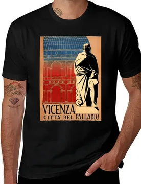 VICENZA Citta Del Palladio ITALY Vintage Tourism Travel Advertising Art Poster T-Shirt Stylish Print Short Sleeve Tee - Aliexpress - FashionsVida