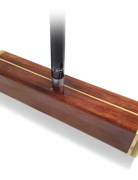 Mazo croquet Avanzado cabeza 30 cm Bubinga y mango fibra de carbono con tapa de fibra vidrio - latón The Brass Spot F - Federación Española de Croquet - FashionsVida