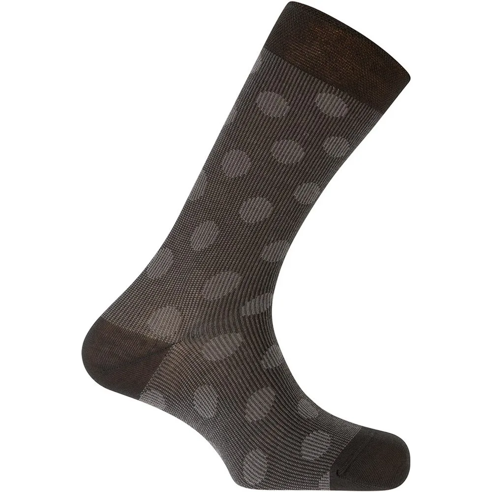 Calcetines de hombre de algodón con lunares en color - Punto Blanco - FashionsVida