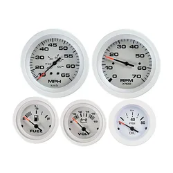 Arctic Oil Pressure Gauge White 50.8 mm unisex