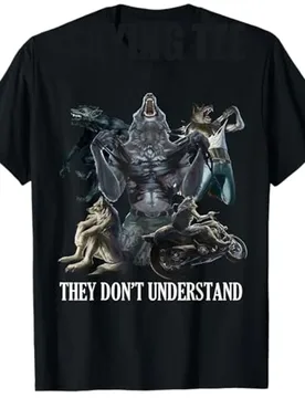 They Don’t Understand Alpha Wolf - Unhinged Sigma Wolf Meme T-Shirt Unhinged Alpha or Sigma Wolf Persona Saying Tee Graphic Tops - Aliexpress - FashionsVida