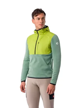 Felpa Con Cappuccio Unlimited Roam Green Pepper / Kiwi - Castelli - FashionsVida