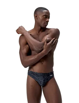 Print 2´´ Swimming Brief Grey Lead UK 38 Men - Speedo - FashionsVida