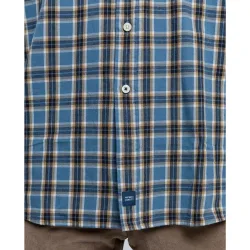 Camisa casual algodón de hombre soft slim en grilla en