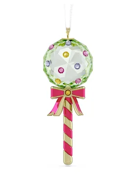 Holiday Cheers Dulcis Decorazione Lecca Lecca, Verde OS - Swarovski - FashionsVida