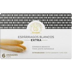 Espárragos blancos extra gruesos 6 frutos