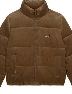 Doudoune en velours côtelé - Walltz Corduroy Jacket Earth - Taille L - Marron - Volcom - FashionsVida