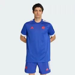 T-shirt Francia rugby Home supporter replica M Semi Lucid Blue